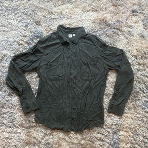 BP chambray shirt green size medium